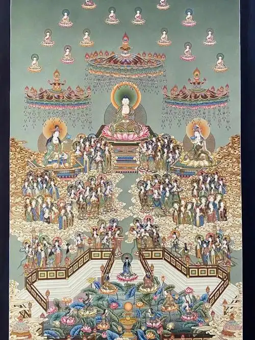 欣赏唐卡艺术巨作极乐世界