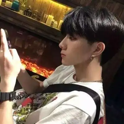 男生头像冷酷帅气侧脸真人