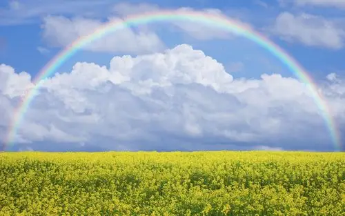 唯美梦幻的彩虹风景桌面壁纸