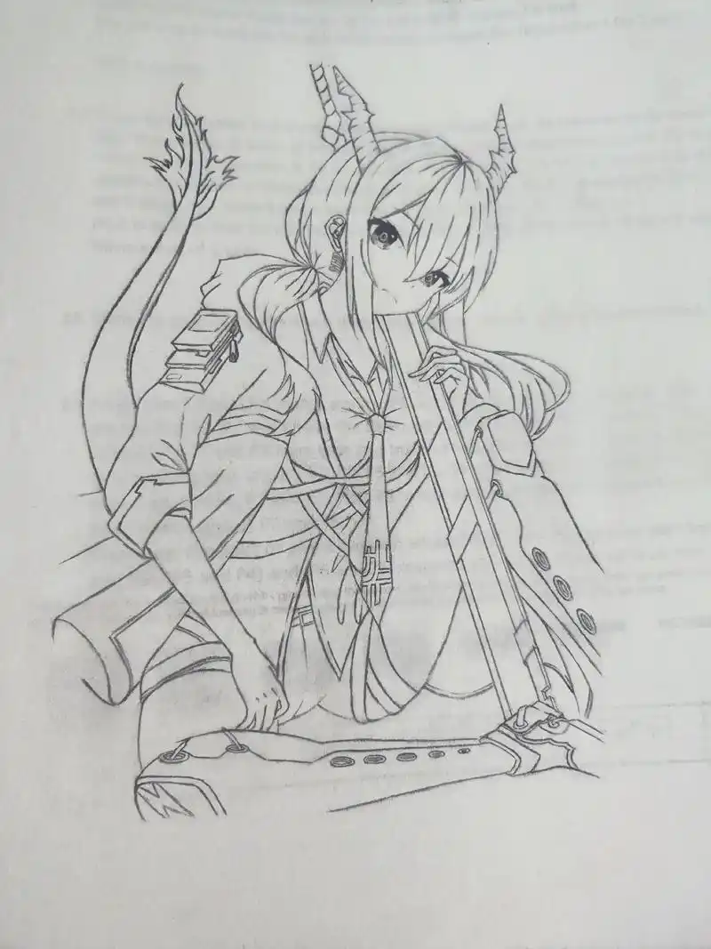 那就浅画一下吧,半成品#手绘 #二次元少女 #铅笔画 #自学 - 抖音