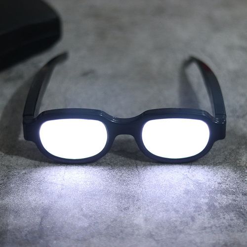 柯南同款发光眼镜 中二搞怪led反光墨镜蹦迪恶搞沙雕搞笑网红道具