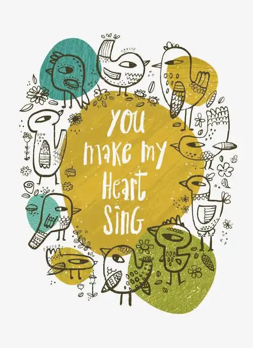 关键词 : 手绘插画,卡通贺卡封面,创意插画设计