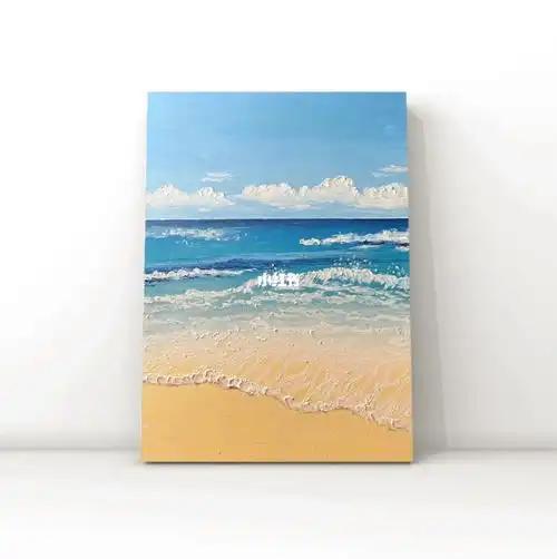 油画棒夏日海滩