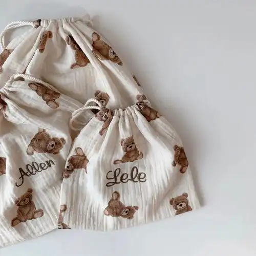 韩国小熊万能束口收纳袋