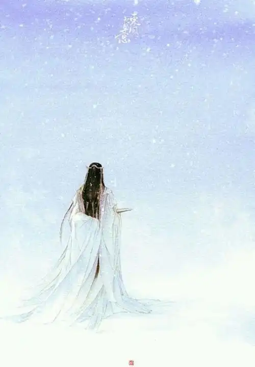 唯美古风背影图片