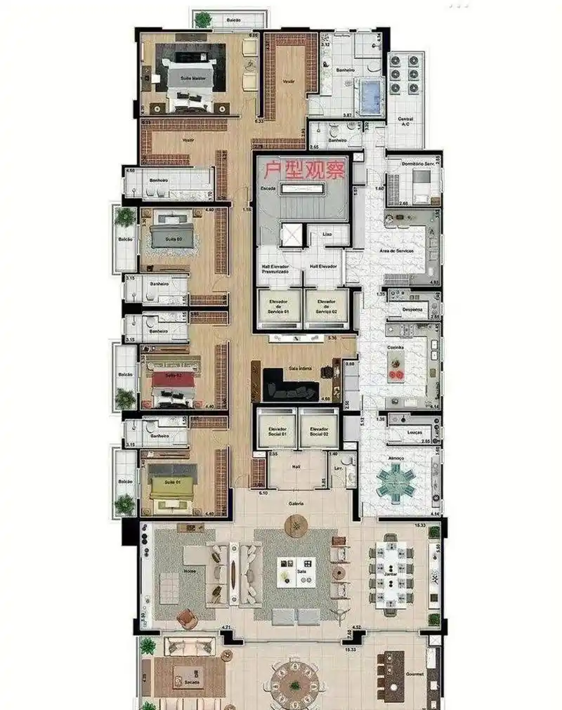 必须横屏看的1000平米奢华大平层              #且踏青且装修