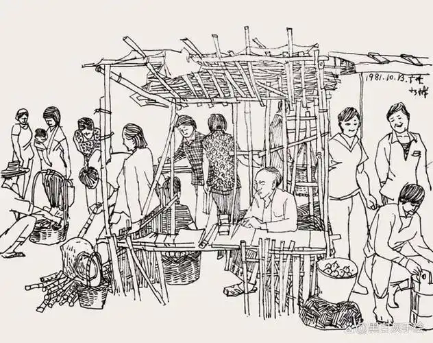 八十年代的场景速写,怀旧时光