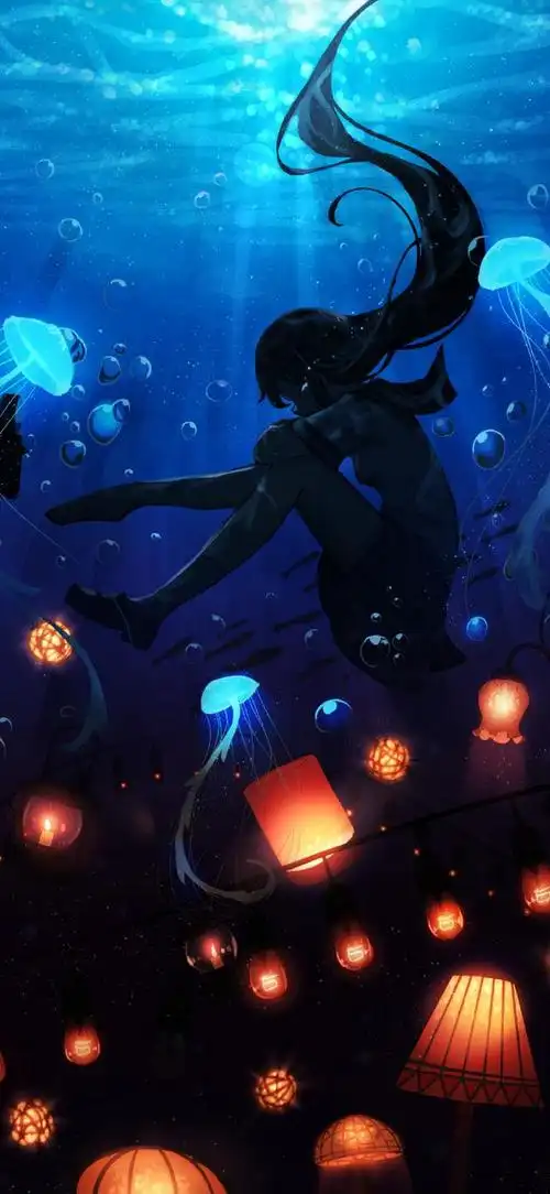 深海女孩静谧唯美侵权删