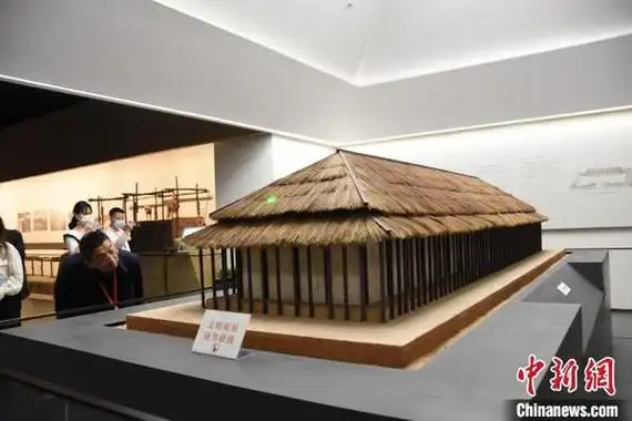 图为商代宫殿复原模型. 王宇 摄