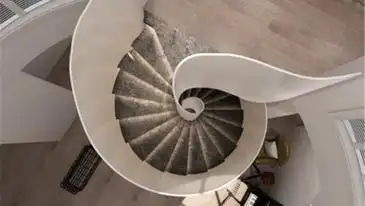 天津旋转楼梯装修效果图-家装室内设计效果图-天津尚层装饰