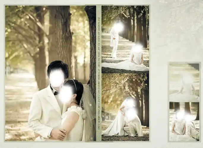 婚纱相册模板psd