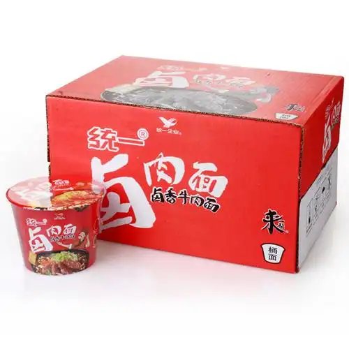 一桶泡面卤香牛肉面115g12桶统一整箱方便面办公室方便面