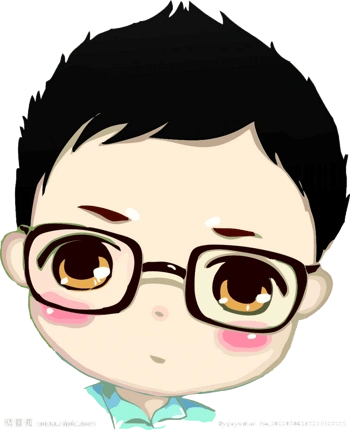 戴眼镜小孩卡通
