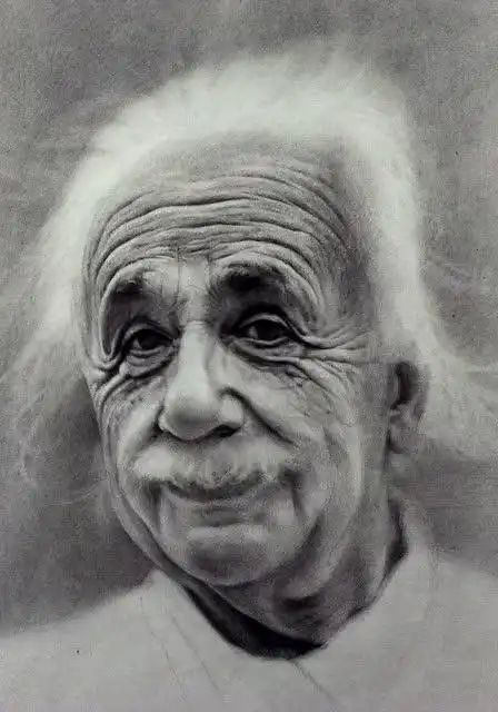 素描头像-爱因斯坦