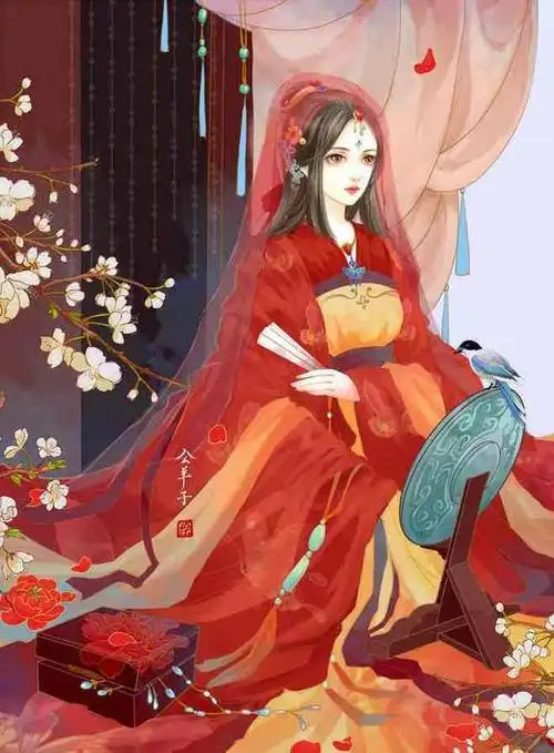 正文               一袭红色嫁衣映着她桃花般的容颜,目光流盼之间