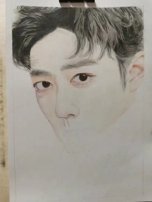 彩铅画肖战待续