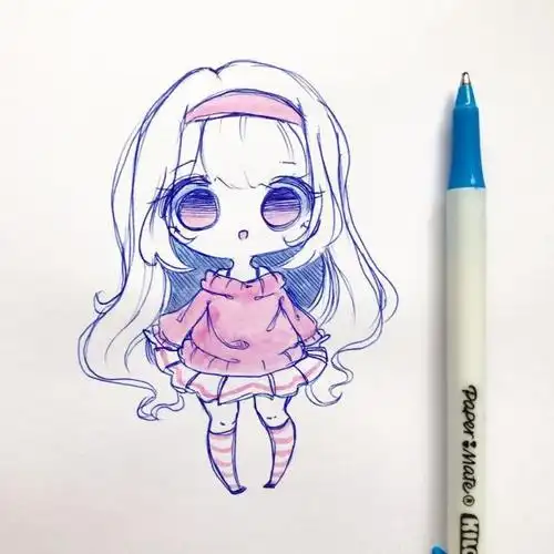 简单易学的q版动漫人物,只需要一支笔就能画出来,初学者必备