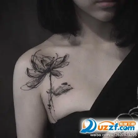 女生锁骨纹身图案大全-女生锁骨纹身图片高清无水印完整版-东坡下载