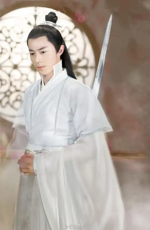 长留上仙风霜一剑白衣描似画横霜染风