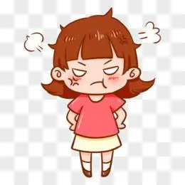 卡通手绘暴躁生气表情包元素