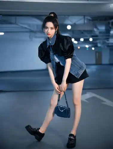 杨超越的"锦鲤腿"太绝了,线条流畅无一丝赘肉,比竹竿腿更撩人