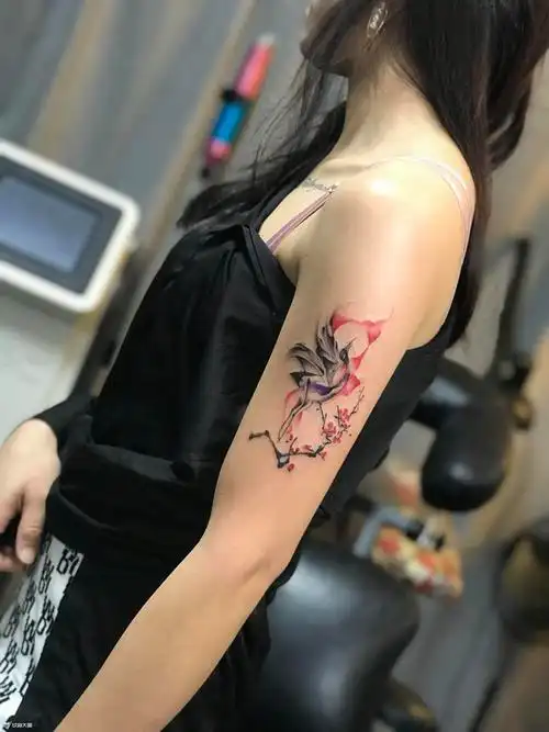 小鹤_纹身图案手稿图片_李宜滨的纹身作品集