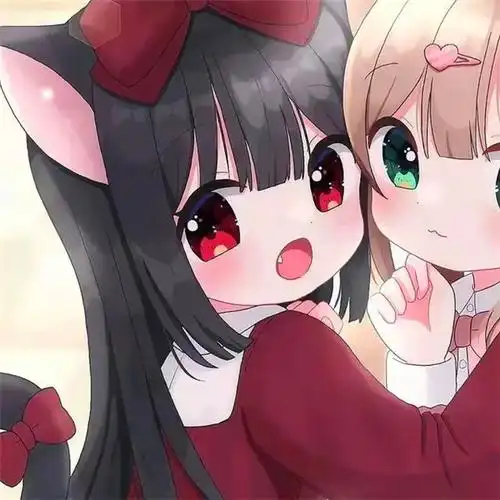 可爱漂亮动漫双人好闺蜜头像图片_闺蜜姐妹女生头像_头像屋