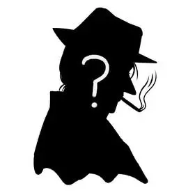 神秘黑衣人侧身插画图片