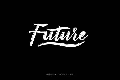 手写英文brush字体