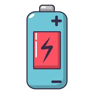 电池图标,卡通风格照片