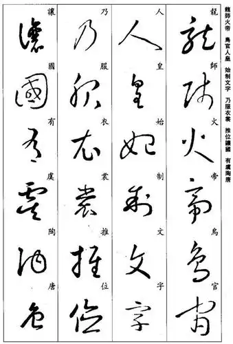 王羲之草书《千字文》字体俊美飘逸,自然流畅