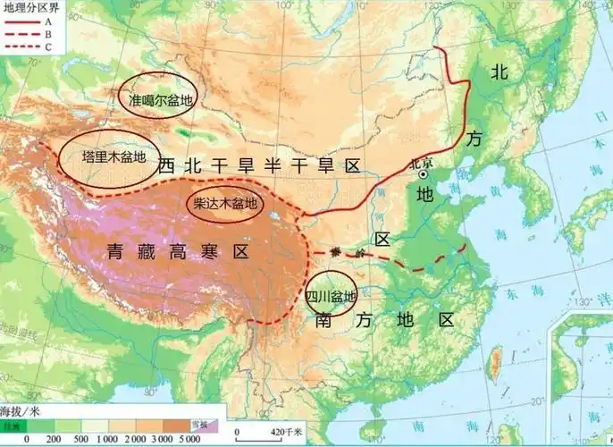中国海拔最高的盆地-柴达木盆地地理位置