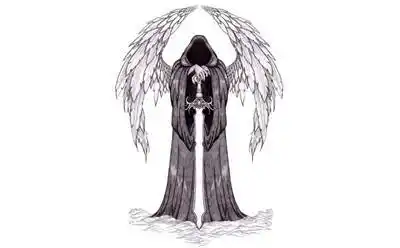 52张高清堕落天使纹身手稿图片