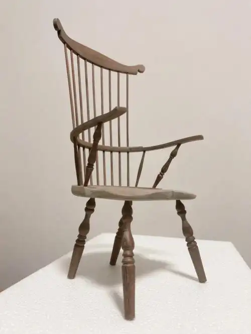 手工日常温莎摇椅制作过程