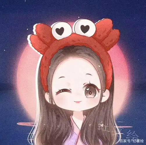 超惊艳的女生手绘头像,适合囤起来一天换一张!