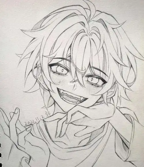 画画的日常  #帅哥  #画画  #铅笔手绘