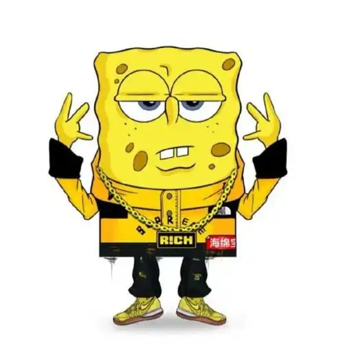 《海绵宝宝》潮人图来袭,头像壁纸全可以,简直不要太酷