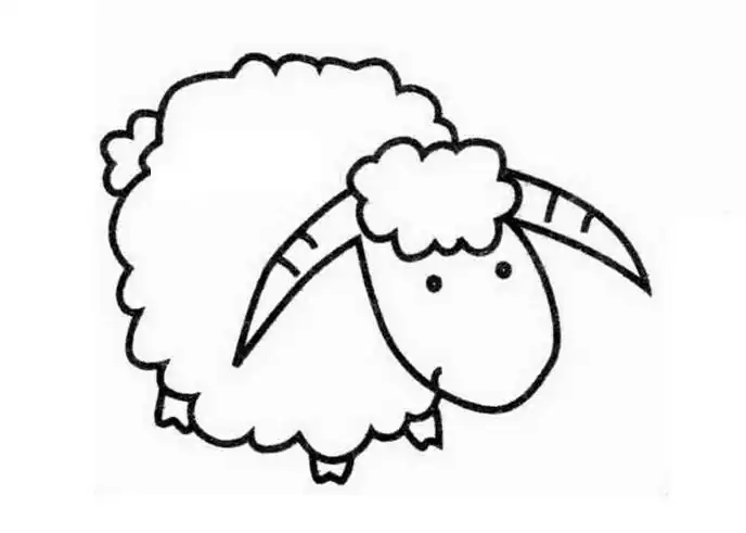 那么今天就跟着小编一起来画一只羊的简笔画吧