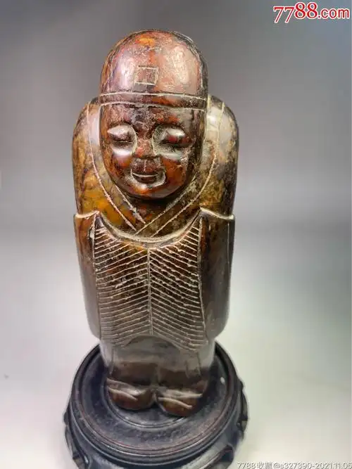 老玉高古玉人物摆件_和田玉_图片鉴别_收藏价值_7788和田玉收藏