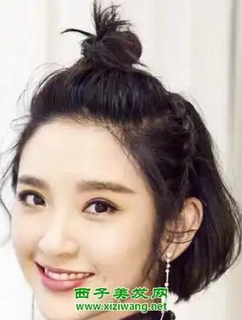 女生齐耳短发怎么扎简单好看