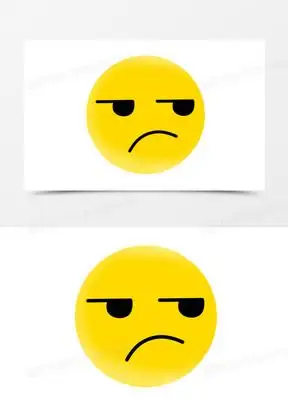 卡通手绘emoji傲慢表情素材