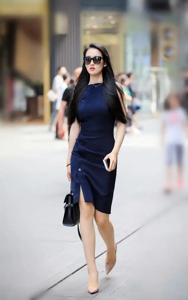 成都春熙路街拍美女时尚