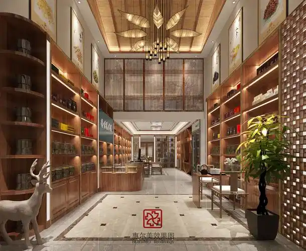 中药房全景空间表现欣赏设计制作 - 室内渲染与表现 效果图/手绘作