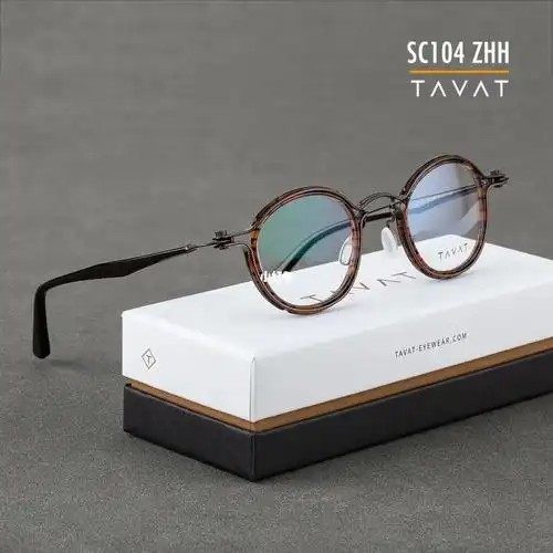 tavatsc104zhh复古圆框意大利手工眼镜