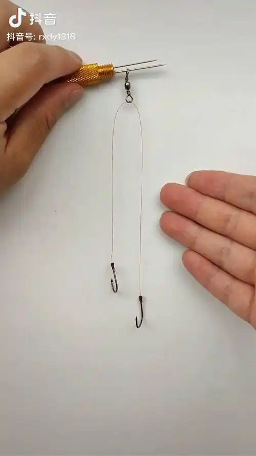 子线连接八字环这样打结在也不缠绕了钓鱼人钓鱼子线打结法子线连接8
