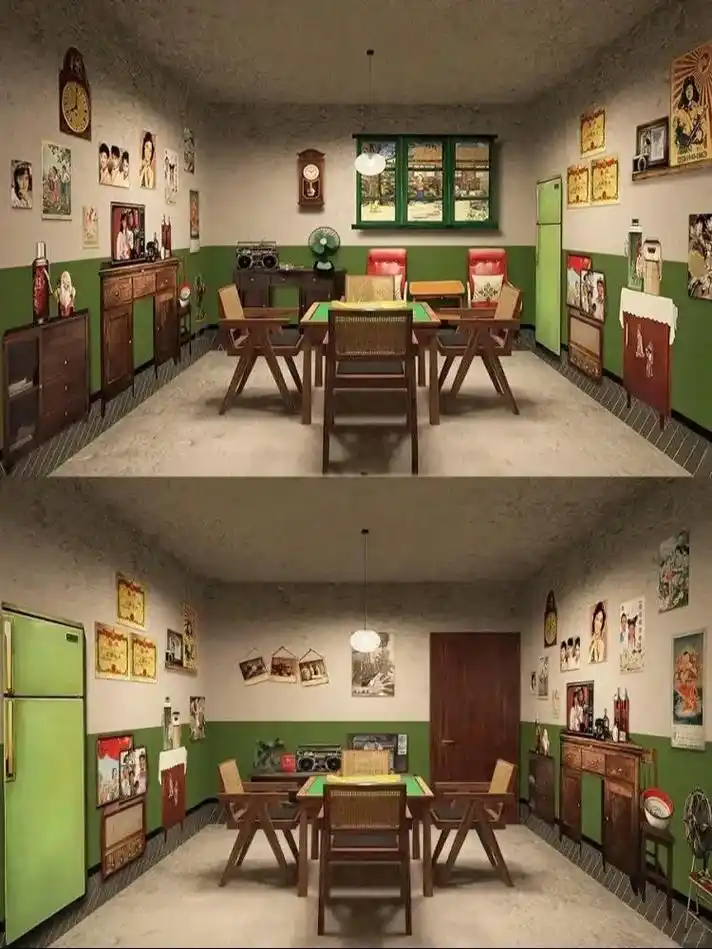 怀旧主题餐厅.复古风格,民国年代老上海餐厅包厢.7080后墙 - 抖音