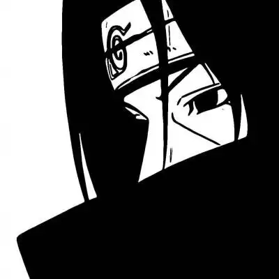 火影忍者头像黑白高清漫画图片