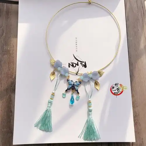 奇迹暖暖缘灯寄吾思手工璎珞项圈cos古风饰品漫画襦裙汉服配饰