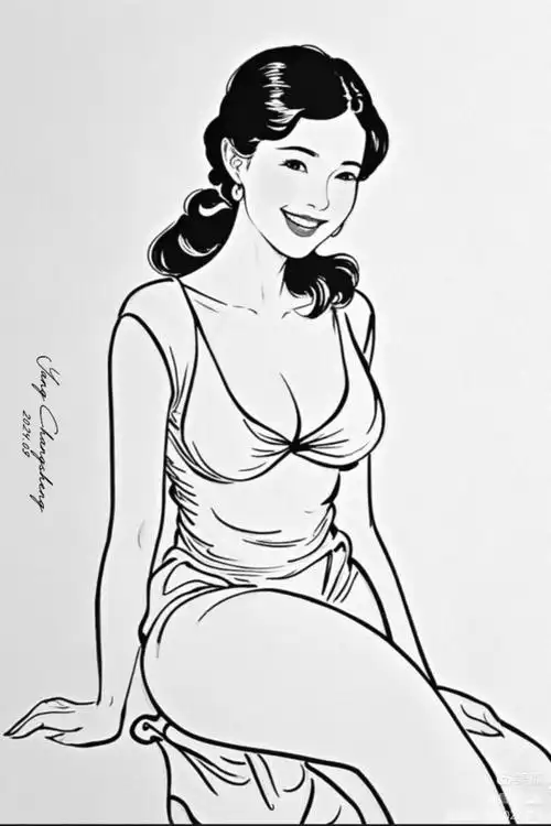 简笔画速写人物肖像