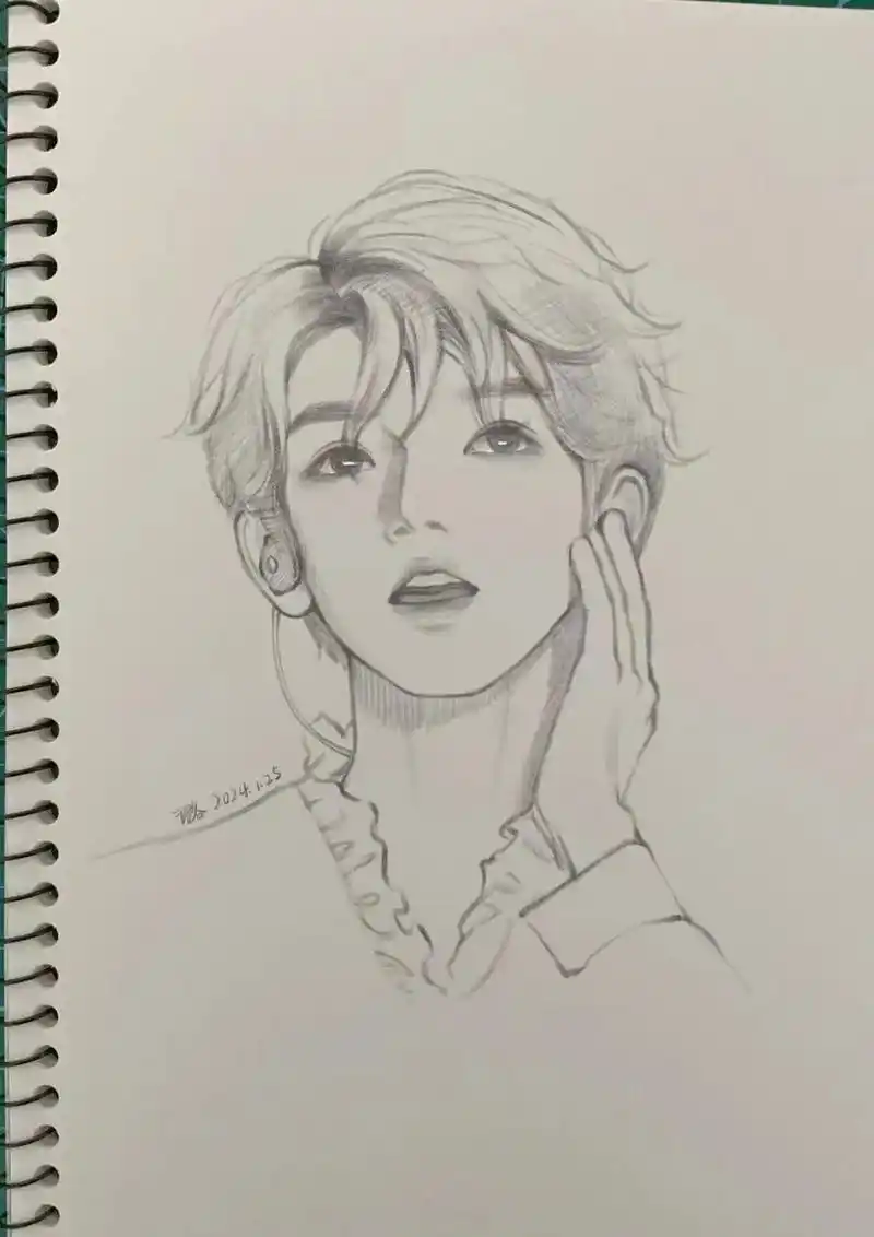 手绘 #日常瞎画 #王源#tfboys十周年演唱会 挑战画 - 抖音